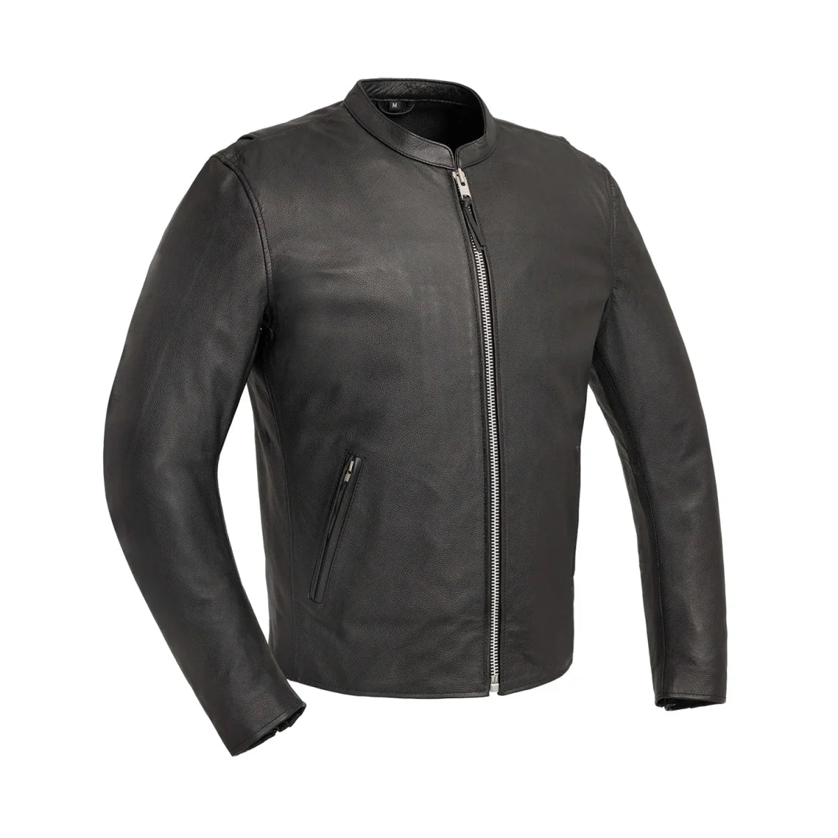 Titan Men's Motorcycle Leather Jacket Men's Leather Jacket First Manufacturing Company Black S